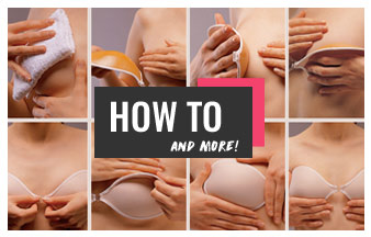 how to put on sticky bra